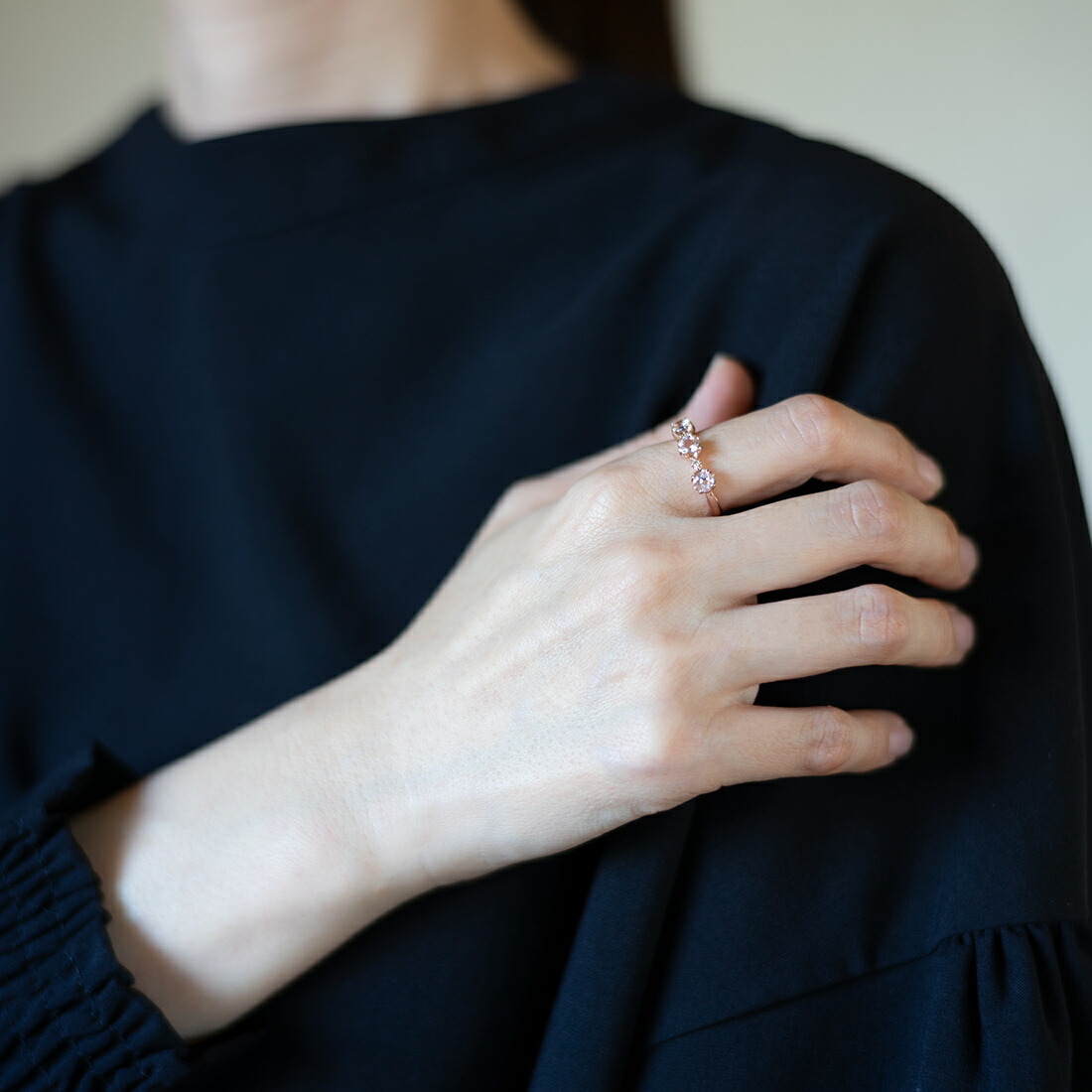 umu -アム- FINE JEWELRY STUIDIOモルガナイト ダイヤモンド リング 「attore」rg0337_i3.jpg