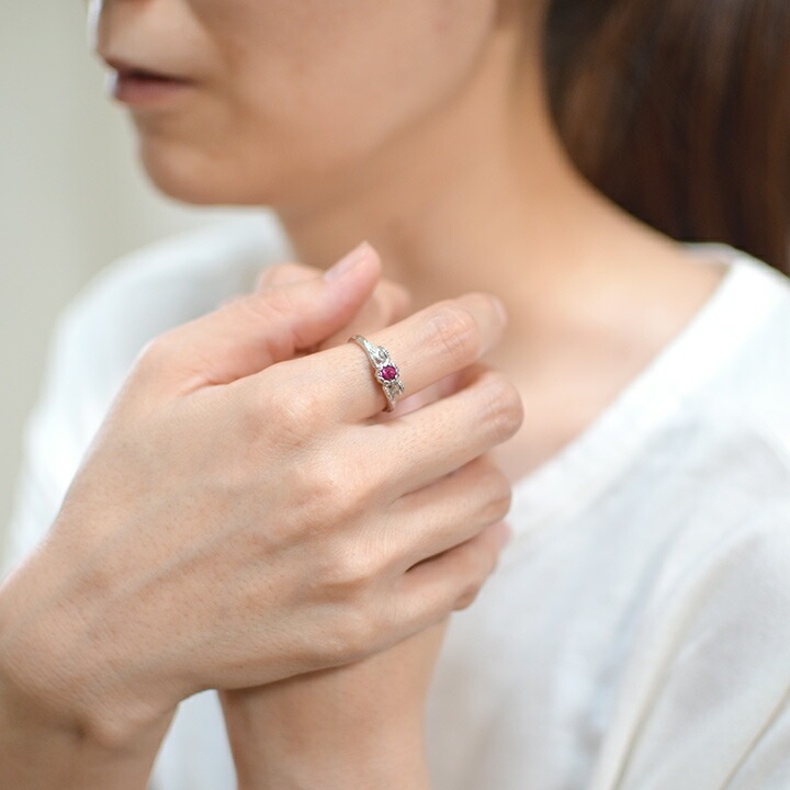 umu -アム- FINE JEWELRY STUIDIOK18 ルベライト リング 「curva」rg0339_i2.jpg