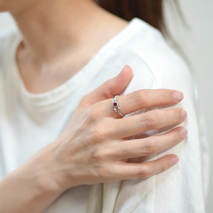 umu -アム- FINE JEWELRY STUIDIOK18 ルベライト リング 「curva」rg0339_i3.jpg