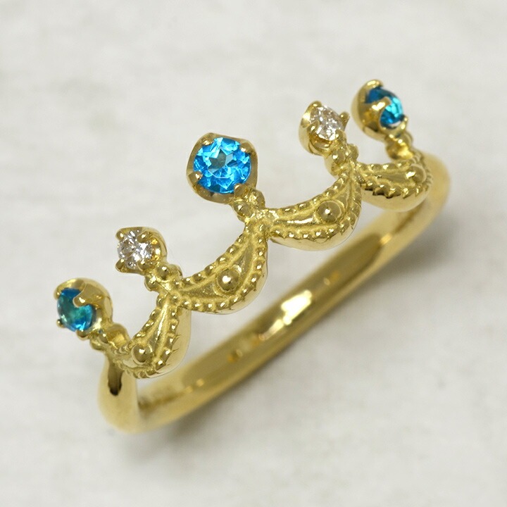 umu -アム- FINE JEWELRY STUIDIOK18 パライバトルマリン ダイヤモンド リング 「regina」rg0372_kanban2.jpg