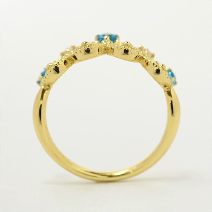 umu -アム- FINE JEWELRY STUIDIOK18 パライバトルマリン ダイヤモンド リング 「regina」rg0372_s.jpg