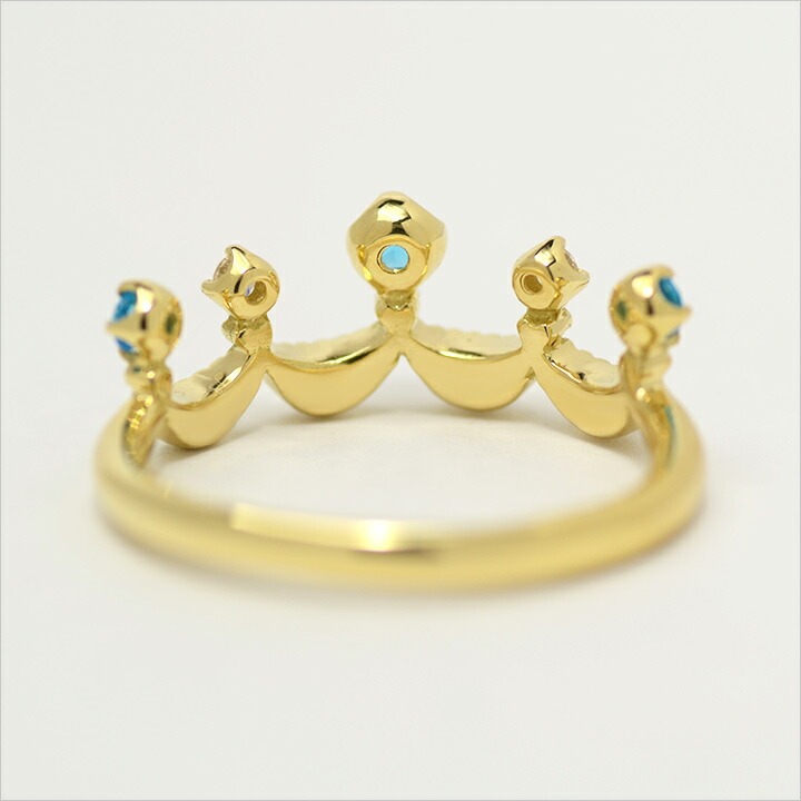 umu -アム- FINE JEWELRY STUIDIOK18 パライバトルマリン ダイヤモンド リング 「regina」rg0372_u.jpg