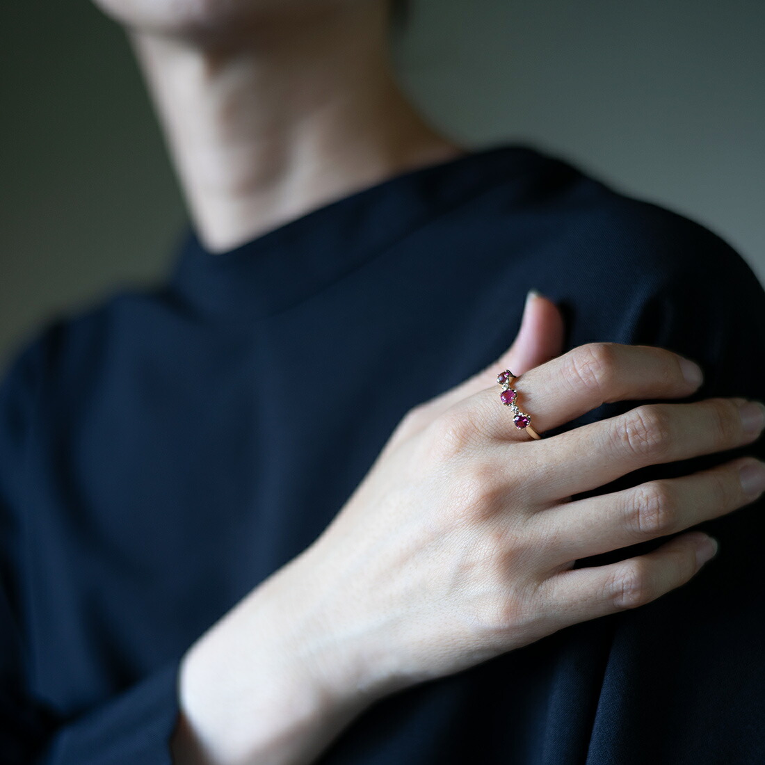 umu -アム- FINE JEWELRY STUIDIOルベライト ダイヤモンド リング 「attore」rg0379_i3.jpg
