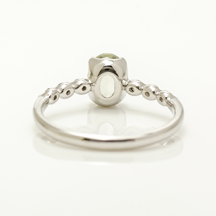 umu -アム- FINE JEWELRY STUIDIOK18 グリーンアメシスト ダイヤモンド リング 「bellezza」rg0383_u.jpg