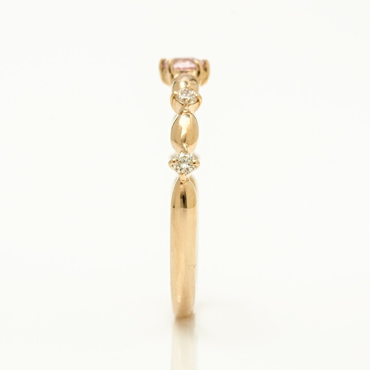 umu -アム- FINE JEWELRY STUIDIOピンクトパーズ ダイヤモンド リング 「tempista」rg0390_y.jpg