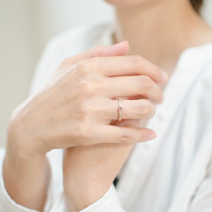 umu -アム- FINE JEWELRY STUIDIOシャンパンガーネットリング 「parca」rg0393_i2.jpg