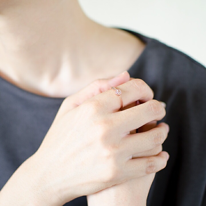 umu -アム- FINE JEWELRY STUIDIOK18 モルガナイト リング 「epica」rg0396_i2.jpg