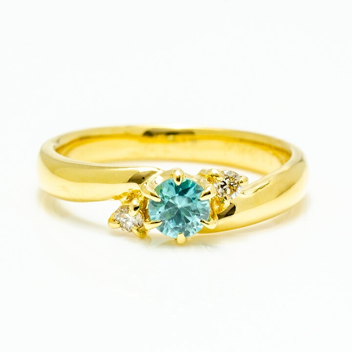 umu -アム- FINE JEWELRY STUIDIOブルージルコン ダイヤモンド リングrg0398_m.jpg