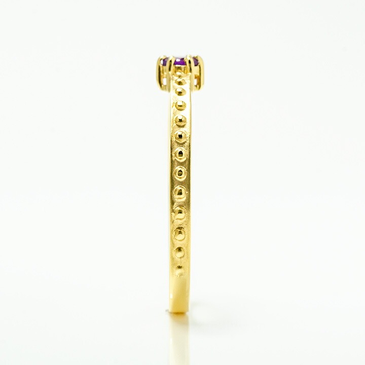 umu -アム- FINE JEWELRY STUIDIOK18 アメシスト リング 「parca」rg0405_y.jpg