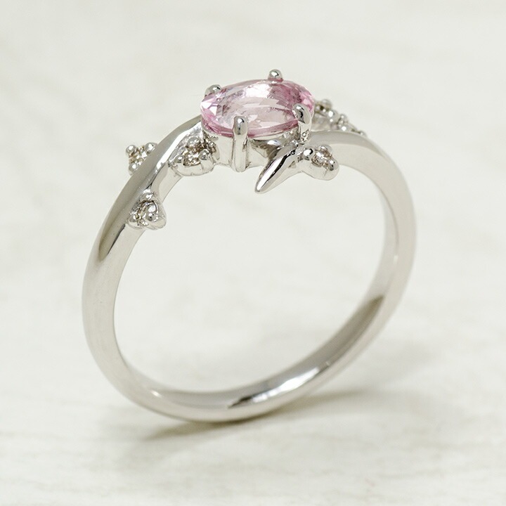 umu -アム- FINE JEWELRY STUIDIOK18 モルガナイト ダイヤモンド リング 「spumare」rg0409_kanban2.jpg