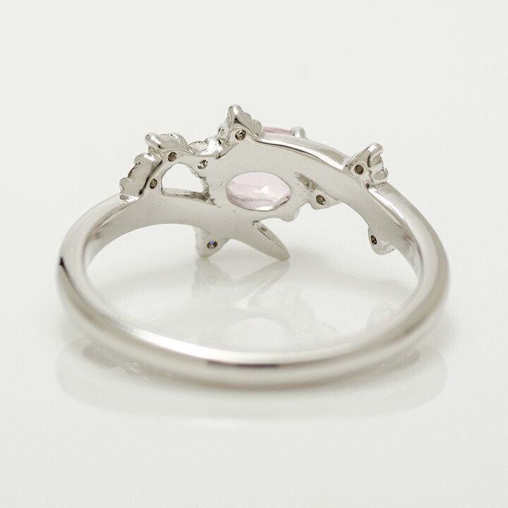 umu -アム- FINE JEWELRY STUIDIOK18 モルガナイト ダイヤモンド リング 「spumare」rg0409_u.jpg