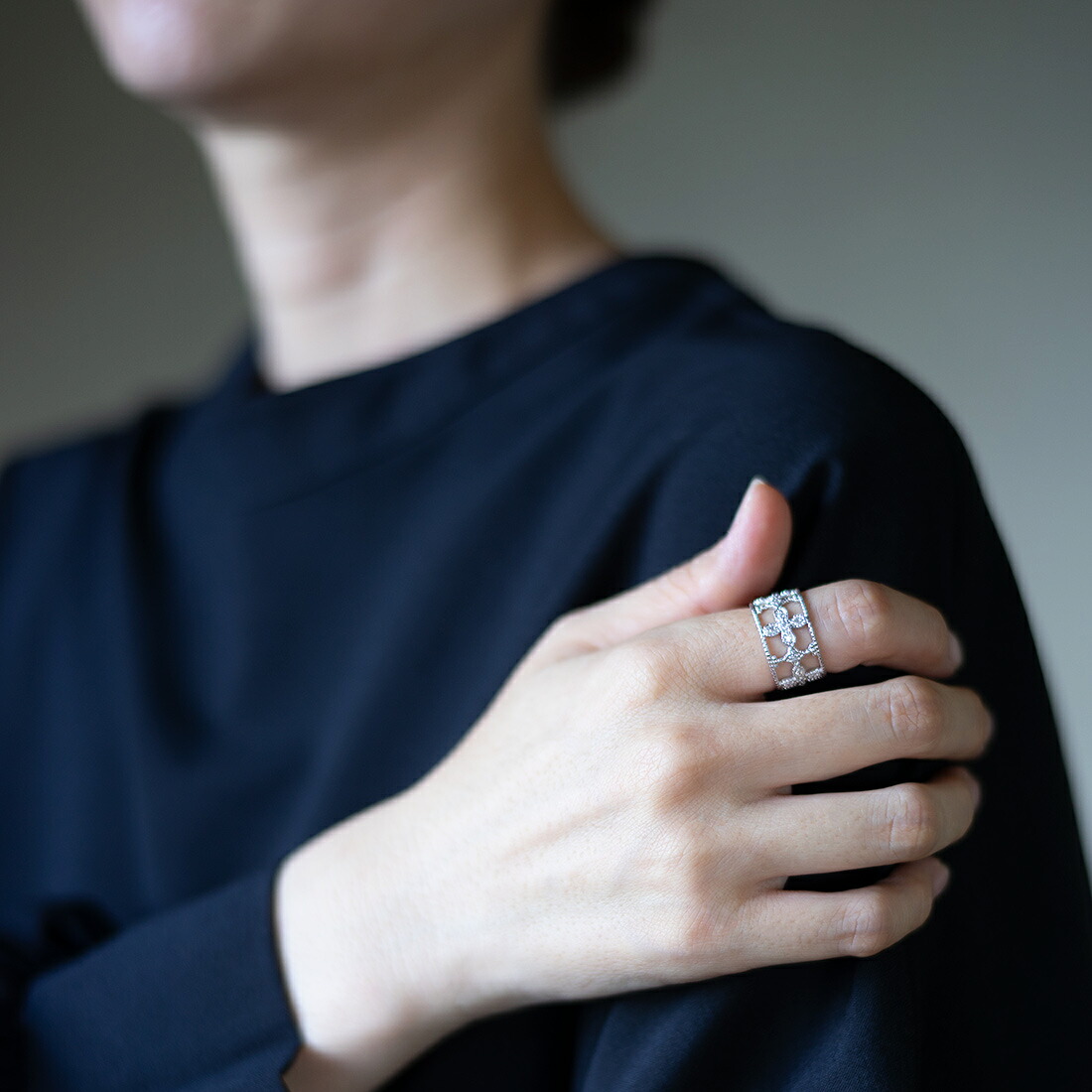 umu -アム- FINE JEWELRY STUIDIOダイヤモンド フラワーモチーフ リング 「rilievo」rg0414_i3.jpg