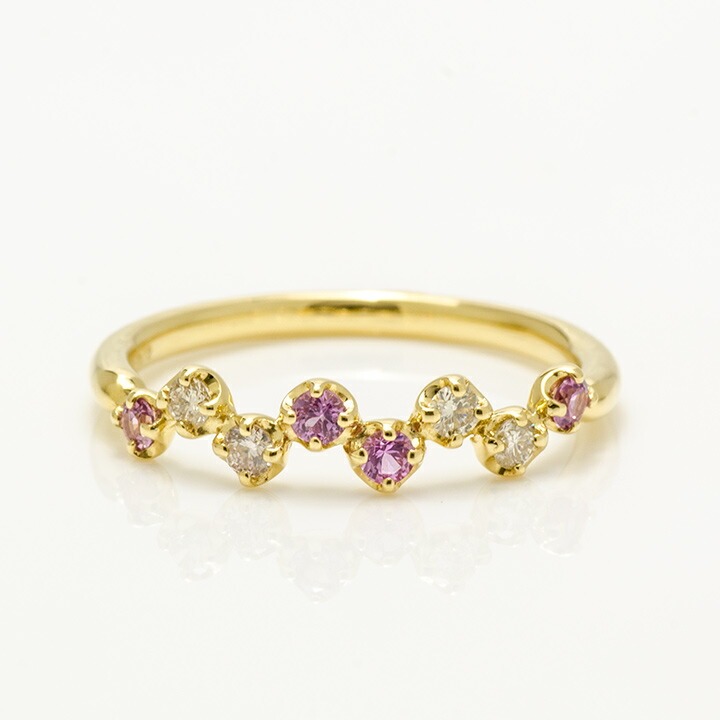umu -アム- FINE JEWELRY STUIDIOK18 パープルサファイア ダイヤモンド リング 「stellato」rg0432_m.jpg