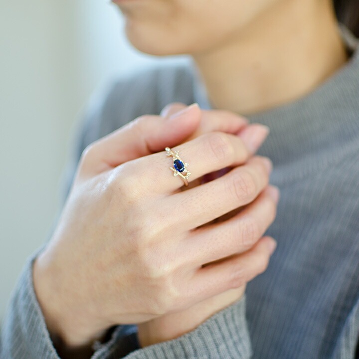 umu -アム- FINE JEWELRY STUIDIOK18 カイヤナイト ダイヤモンド リング 「spumare」rg0438_i2.jpg