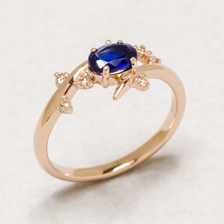 umu -アム- FINE JEWELRY STUIDIOK18 カイヤナイト ダイヤモンド リング 「spumare」rg0438_kanban2.jpg