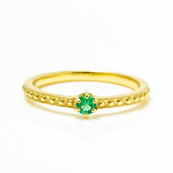 umu -アム- FINE JEWELRY STUIDIOK18 エメラルド リング 「parca」rg0446_m.jpg
