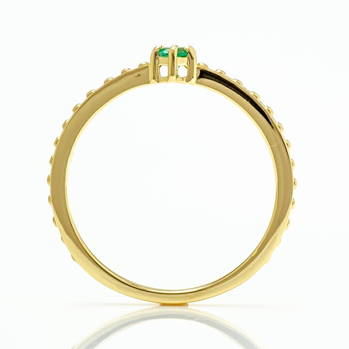 umu -アム- FINE JEWELRY STUIDIOK18 エメラルド リング 「parca」rg0446_s.jpg