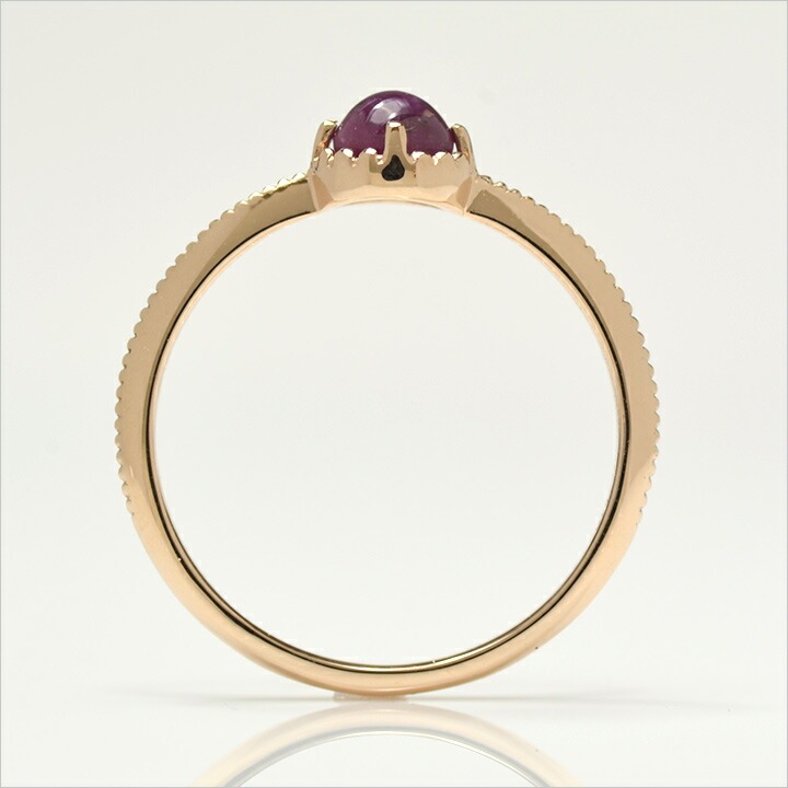 umu -アム- FINE JEWELRY STUIDIOK18 カボション スタールビー リング 「amaretto」rg0450_s.jpg
