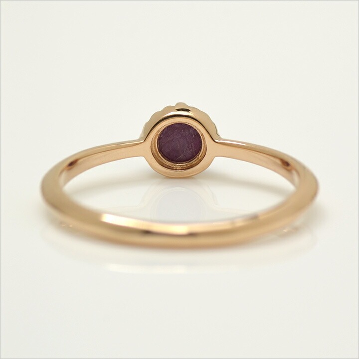 umu -アム- FINE JEWELRY STUIDIOK18 カボション スタールビー リング 「amaretto」rg0450_u.jpg