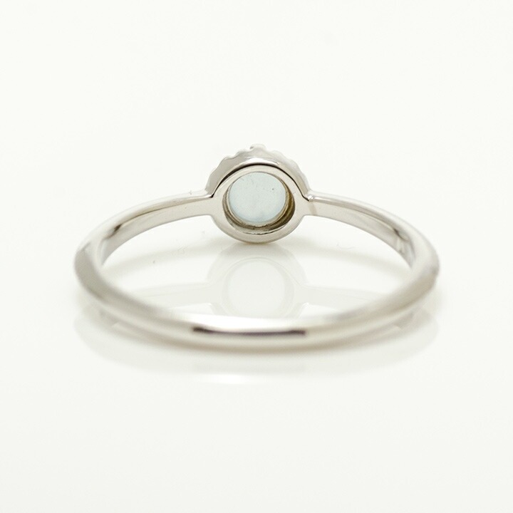 umu -アム- FINE JEWELRY STUIDIOK18 カボション ミルキーアクアマリン リング 「amaretto」rg0451_u.jpg