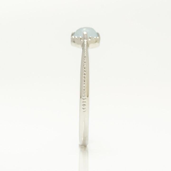 umu -アム- FINE JEWELRY STUIDIOK18 カボション ミルキーアクアマリン リング 「amaretto」rg0451_y.jpg