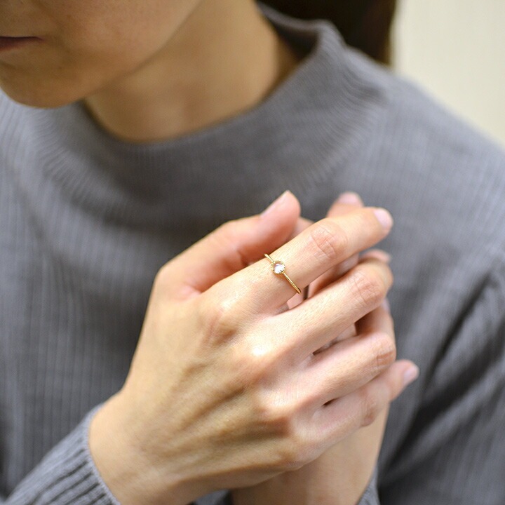 umu -アム- FINE JEWELRY STUIDIOカボション ムーンストーン リング 「amaretto」rg0452_i2.jpg