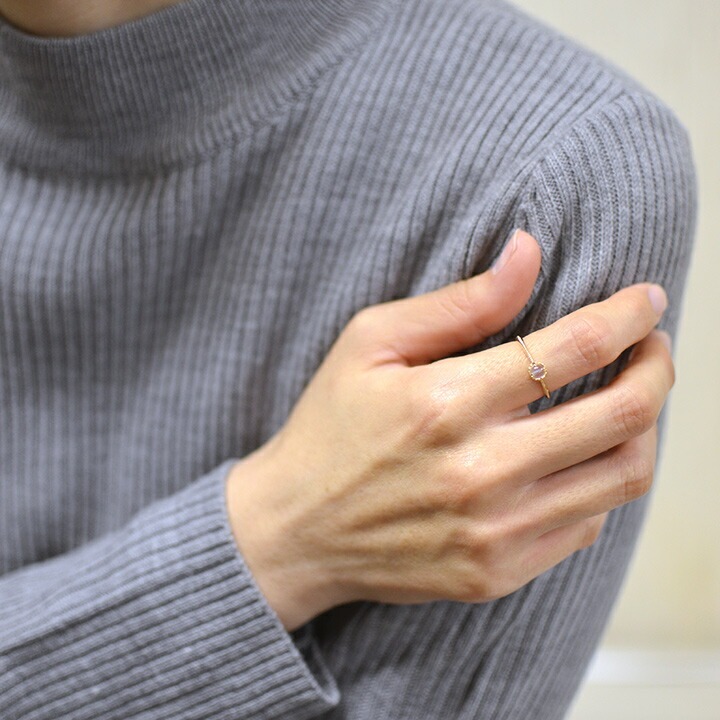 umu -アム- FINE JEWELRY STUIDIOカボション ムーンストーン リング 「amaretto」rg0452_i3.jpg