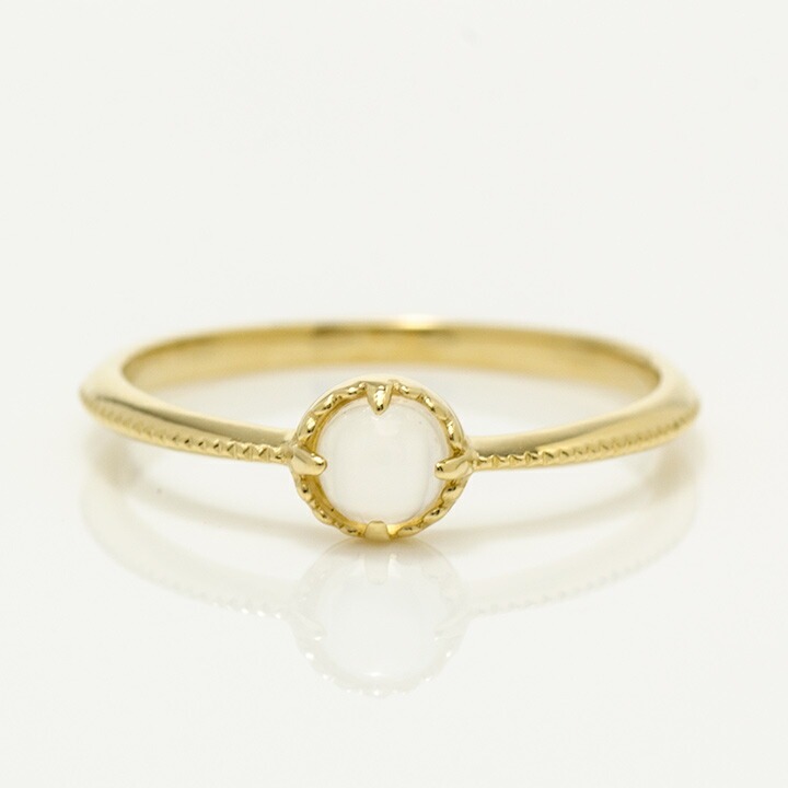 umu -アム- FINE JEWELRY STUIDIOカボション ムーンストーン リング 「amaretto」rg0452_m.jpg