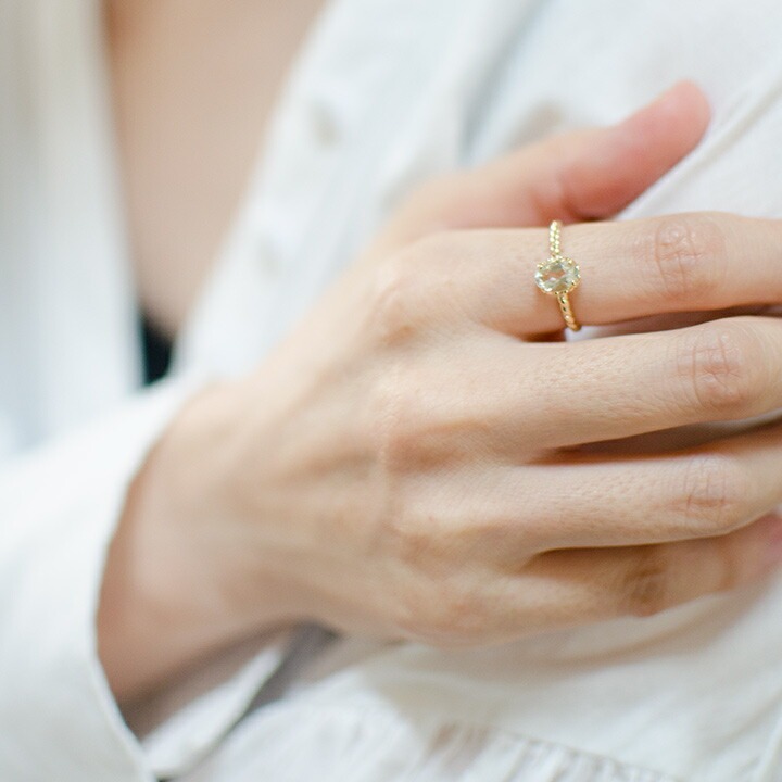umu -アム- FINE JEWELRY STUIDIOK18 グリーンアメシスト リング 「fresco」rg0454_i3.jpg