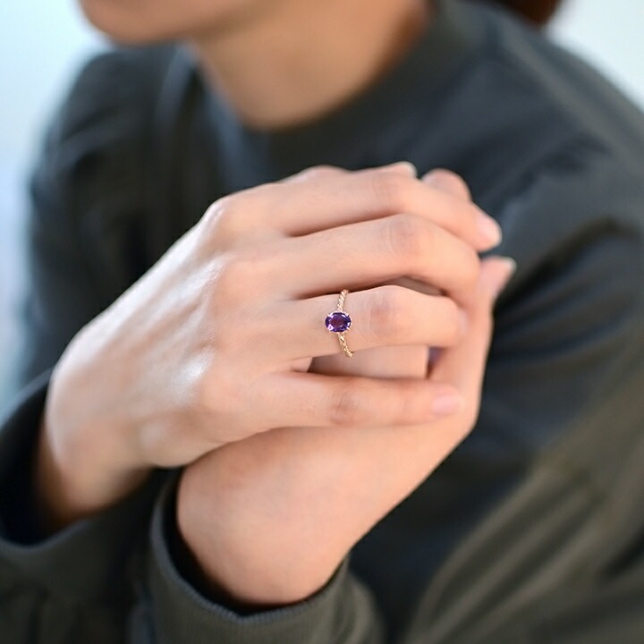 umu -アム- FINE JEWELRY STUIDIOK18 アメシスト リング 「fresco」rg0459_i2.jpg