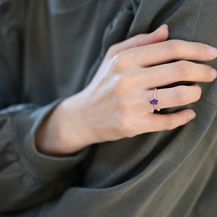 umu -アム- FINE JEWELRY STUIDIOK18 アメシスト リング 「fresco」rg0459_i3.jpg