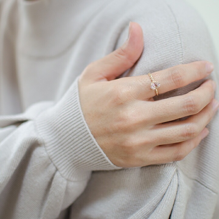 umu -アム- FINE JEWELRY STUIDIOK18 クンツァイト リング 「fresco」rg0460_i3.jpg