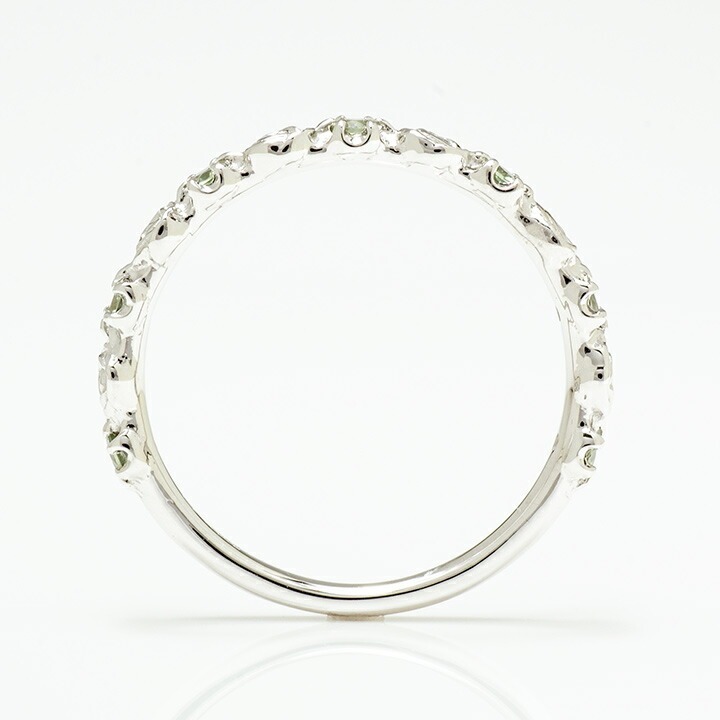 umu -アム- FINE JEWELRY STUIDIOK18 グリーンサファイア バラモチーフ リング 「rosa」rg0465_s.jpg