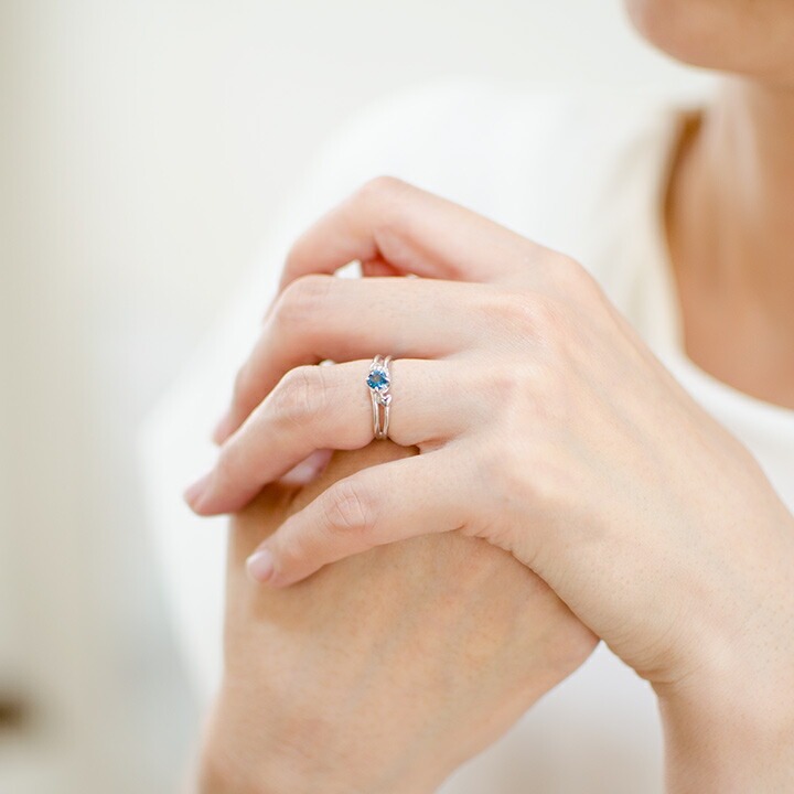 K18 ロンドンブルートパーズ リング[商品番号:RG0473] | umu