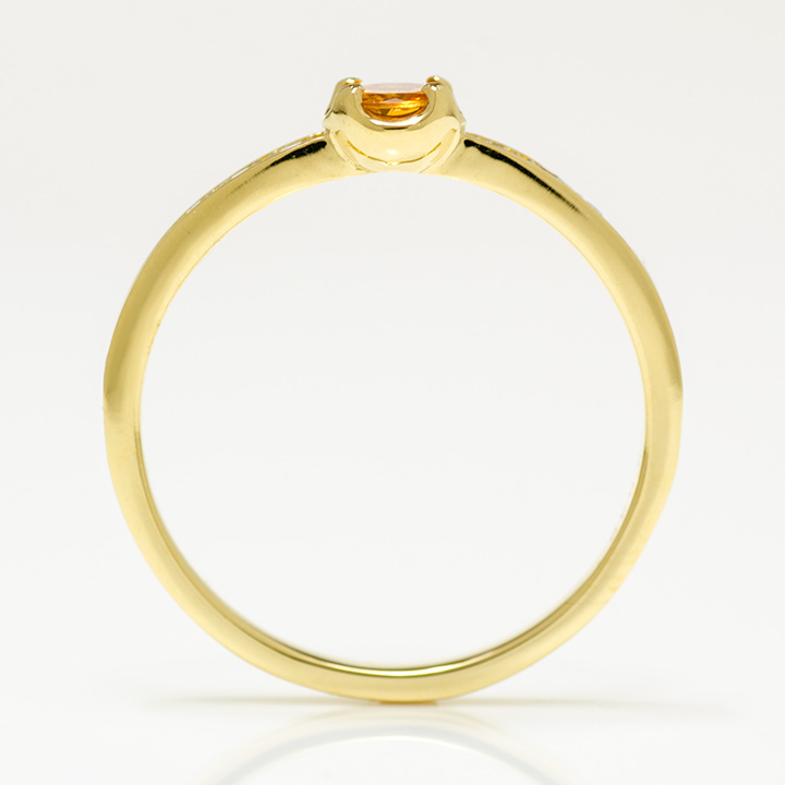 umu -アム- FINE JEWELRY STUIDIOK18 スペサタイトガーネット ダイヤモンド リング 「polarita」rg0478_s.jpg