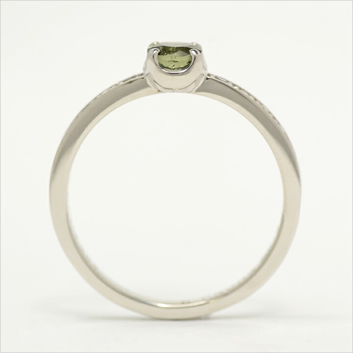 umu -アム- FINE JEWELRY STUIDIOK18 モルダバイト ダイヤモンド リング 「polarita」rg0479_s.jpg