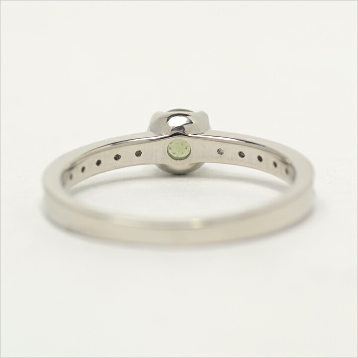 umu -アム- FINE JEWELRY STUIDIOK18 モルダバイト ダイヤモンド リング 「polarita」rg0479_u.jpg