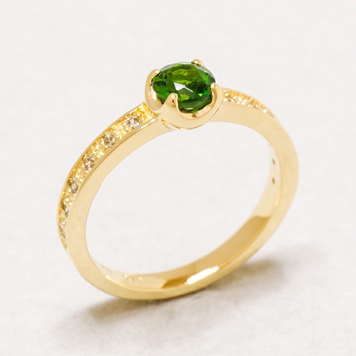 umu -アム- FINE JEWELRY STUIDIOK18 クロムダイオプサイト ダイヤモンド リング 「polarita」rg0481_kanban2.jpg