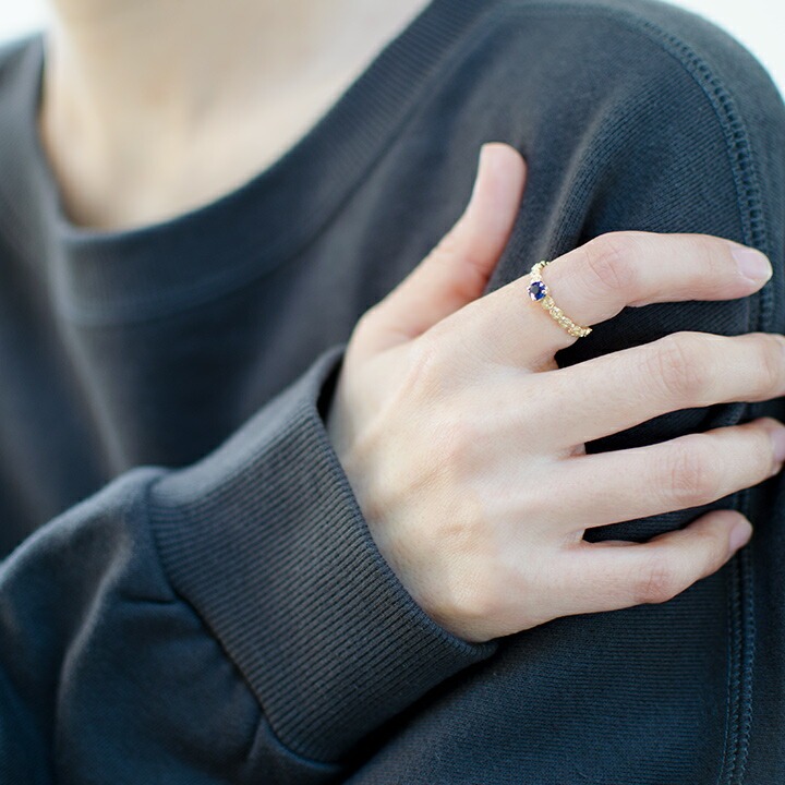 umu -アム- FINE JEWELRY STUIDIOK18 カイヤナイト バラモチーフ リング 「rosa」rg0497_i3.jpg