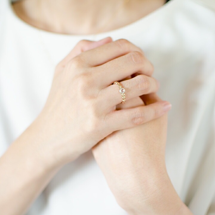 umu -アム- FINE JEWELRY STUIDIOK18 ブルームーンストーン バラモチーフ リング 「rosa」rg0500_i2.jpg