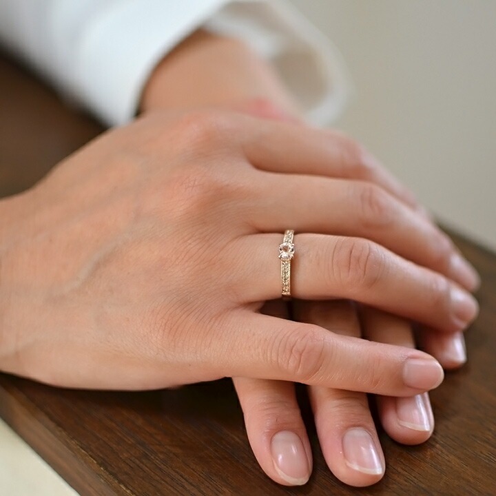 umu -アム- FINE JEWELRY STUIDIOK18 モルガナイト ダイヤモンド リング 「fiorito」rg0502_i2.jpg