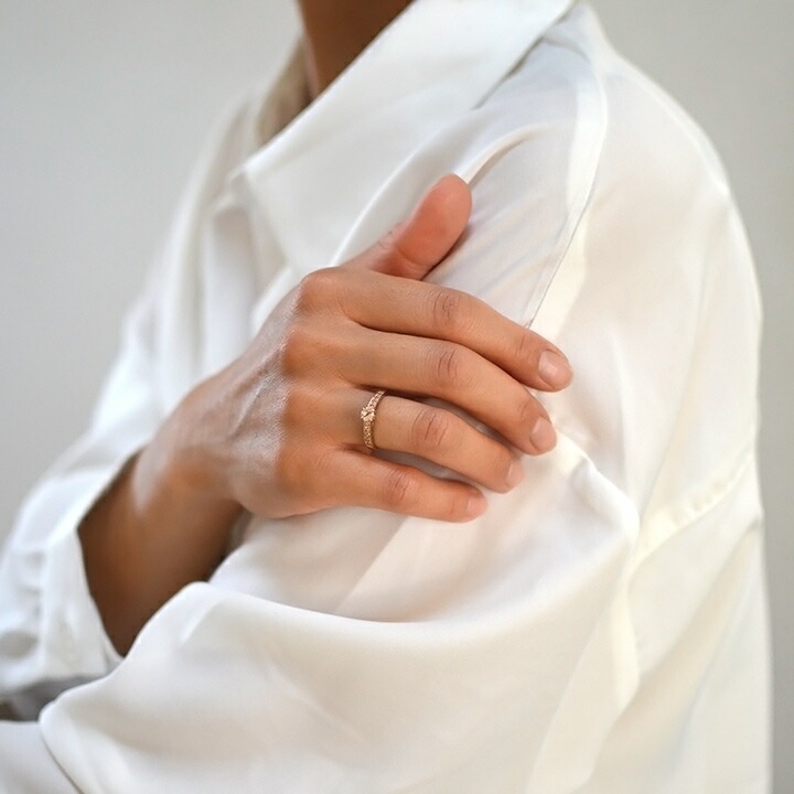 umu -アム- FINE JEWELRY STUIDIOK18 モルガナイト ダイヤモンド リング 「fiorito」rg0502_i3.jpg