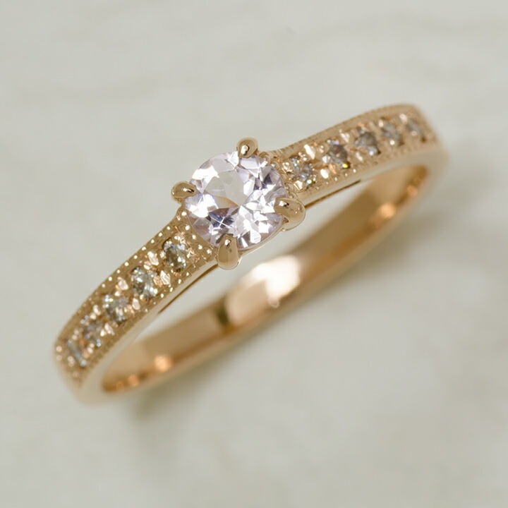 umu -アム- FINE JEWELRY STUIDIOK18 モルガナイト ダイヤモンド リング 「fiorito」rg0502_kanban2.jpg