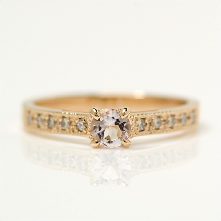 umu -アム- FINE JEWELRY STUIDIOK18 モルガナイト ダイヤモンド リング 「fiorito」rg0502_m.jpg