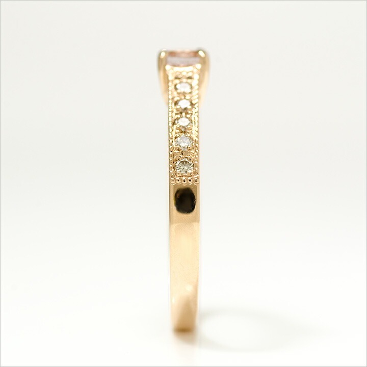 umu -アム- FINE JEWELRY STUIDIOK18 モルガナイト ダイヤモンド リング 「fiorito」rg0502_y.jpg