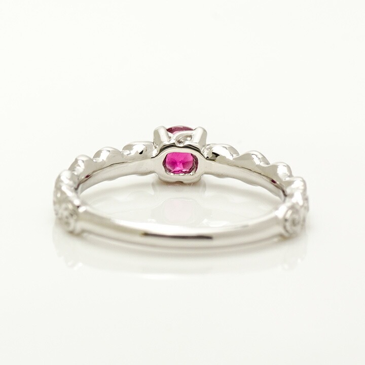 umu -アム- FINE JEWELRY STUIDIOK18 ルベライト バラモチーフ リング 「rosa」rg0504_u.jpg