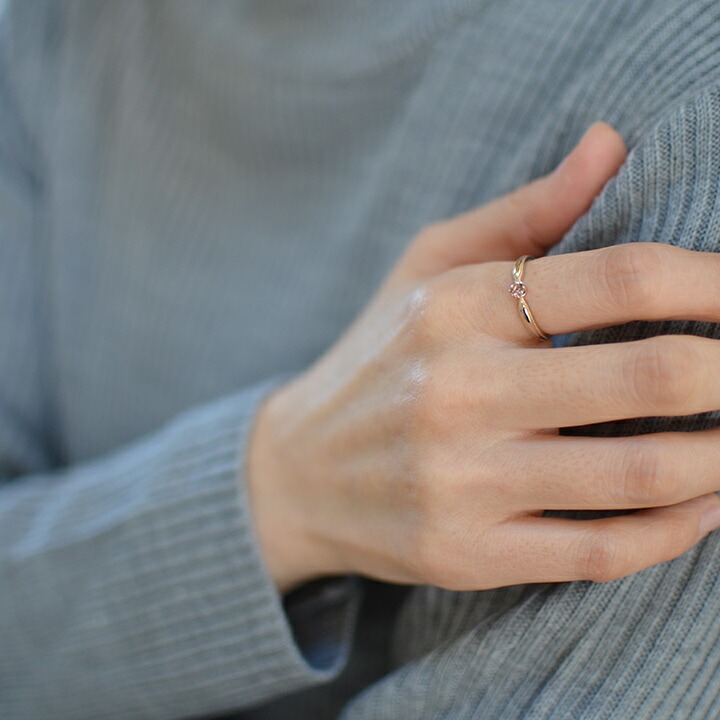 umu -アム- FINE JEWELRY STUIDIOシャンパンガーネット リング 「nastro」rg0515_i3.jpg