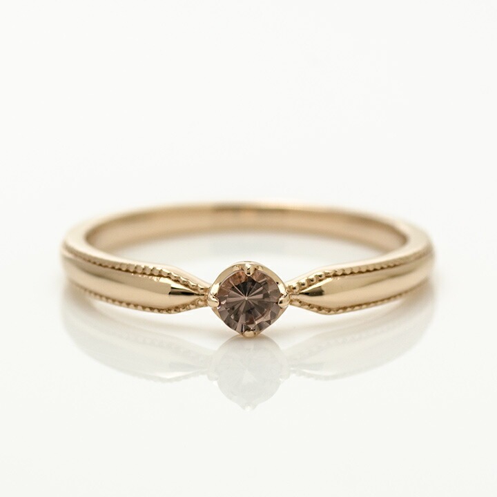 umu -アム- FINE JEWELRY STUIDIOシャンパンガーネット リング 「nastro」rg0515_m.jpg