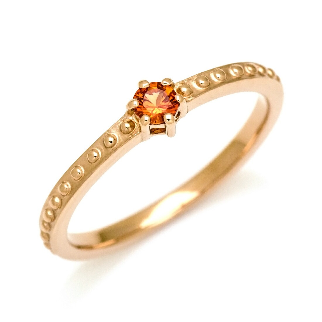 K18YG オレンジサファイアリング(16号) 86C31852-AB25-44A3-931B-