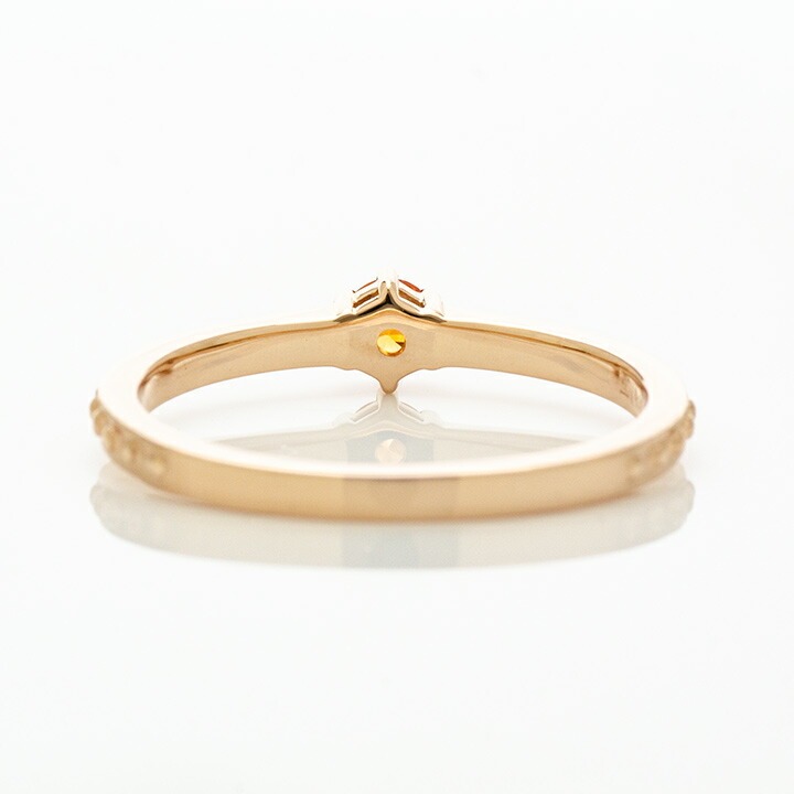 umu -アム- FINE JEWELRY STUIDIOK18 オレンジサファイア リング 「parca」rg0516_u.jpg
